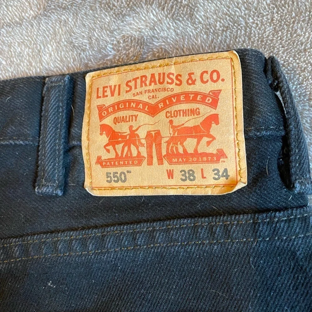 Levi's Black Straight Jeans Sleek‎ Design